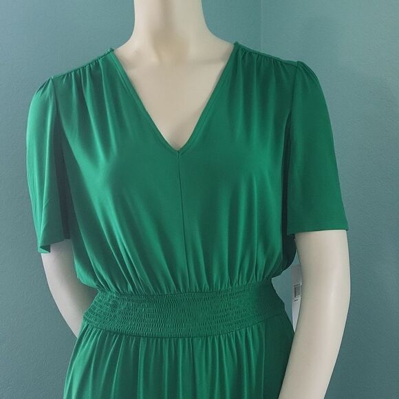 Wisp Joele Smocked Jersey Jumpsuit - Picture 2 of 15